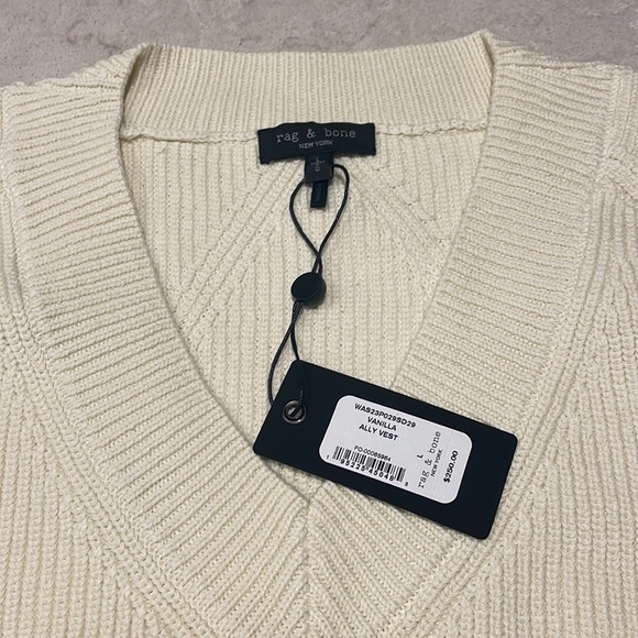 NWT RAG & BONE V-NECK SWEATER VEST - Picture 5 of 6
